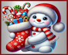 Xmas Snowman Wall Art