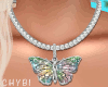 C~Bblgum Btrfly Necklace