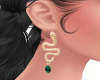 J| Snake Earrings Gold