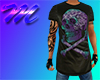 Purple Teal Skull Tee