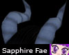 Sapphire Fae Horns