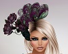 ~CR~Derby Wine Roses Hat