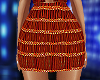 Orange Metallic Skirt