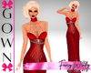 Scarlet Bejeweled Gown