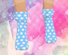 Blue Polka Dot Socks