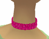 Pink glitter choker