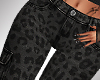 M! Leopard Cargo Jeans
