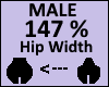 Hip Scaler 147% Male