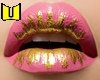 Pink&Gold&Glitter Lips