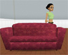 4u Comfy Old Red Couch