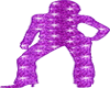 purple glitter girl