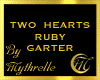 TWO HEARTS RUBY GARTER R