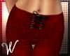 *W* Red Corset Pants