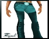 ~T~Teal Leather Chaps