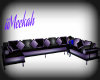 Purple/Black Sofa
