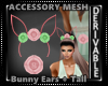 Rose Bunny Ears/Tail Set