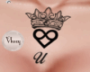 (F )Tattoo Letter U