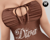 H | Diva Dress Brown