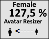 Avatar scaler 127,5% Fem