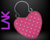 Heart purse pink
