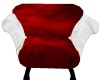 cuddle chair red white