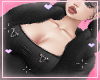 Black fur hood down