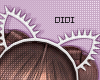 !!D Spike Cat Ears White