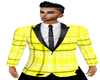 suit yellow with lines 