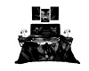 BLACK MET BED w/POSES