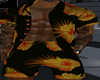 ORANGEHAWAIAN FLWR SUIT