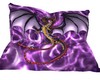 purple dragon pillow