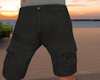 Black Cargo Shorts