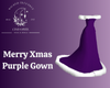 Merry Xmas Purple Gown