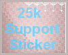 *C* 25K Support Sticker