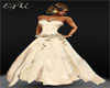 *E4U*Creme gold dress