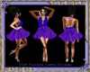 Hot Purple Satin Dress
