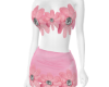KAYLEE PINK FLOWER DRESS