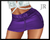 [JR]Purple Leather Skirt