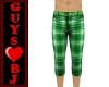 Green Plaid Capris