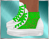 Green Fishnet Shoes