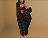 Gray Fur Robe Plaid (F)