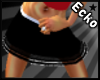 Black Layered Mini Skirt