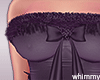 Black Fur Xmas Dress