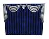 elegant blue curtains'