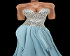 H/ Blue Bridesmaid Gown