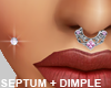 Septum Dimple Piercing