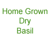 Dry Basil in a Jar