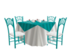 Teal Party Table