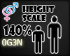 O| Height Scale 140%
