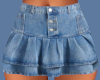 Ruffle Denim Skirt